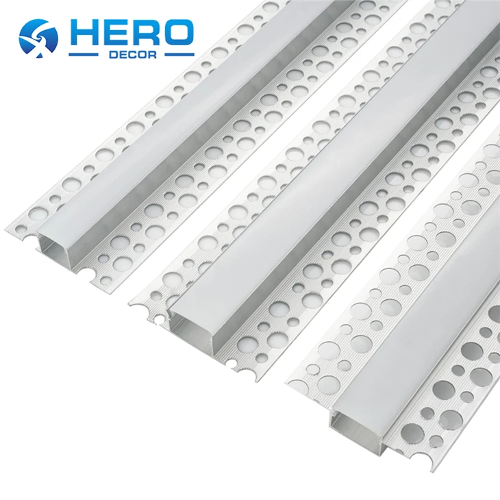 LED tavan profilinde sıva