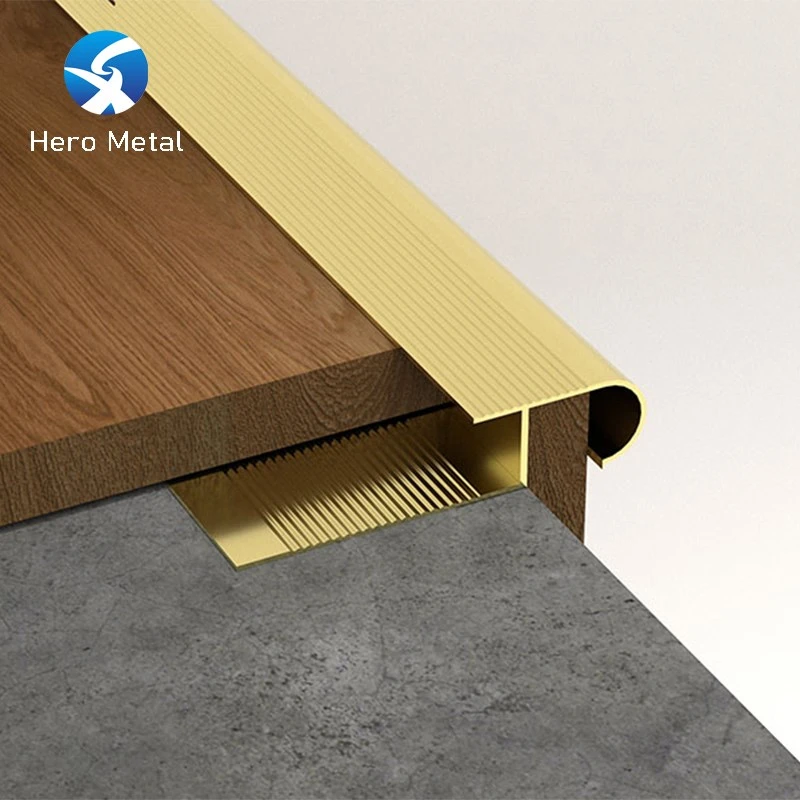 Aluminum Stair Nosing for Stair Step 4 Aluminum Stair Nosing for Stair Step 4