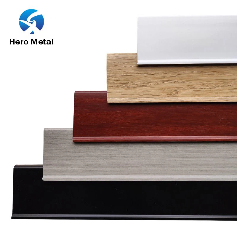 PVC Skirting Board With Wood Grain Color